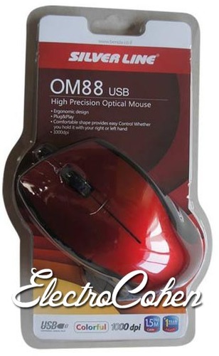 ‏עכבר חוטי Silver Line OM88 USB