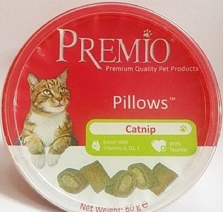 פרמיו חטיף כריות לחתול עם קטניפ 60 גרם - Premio Pillows