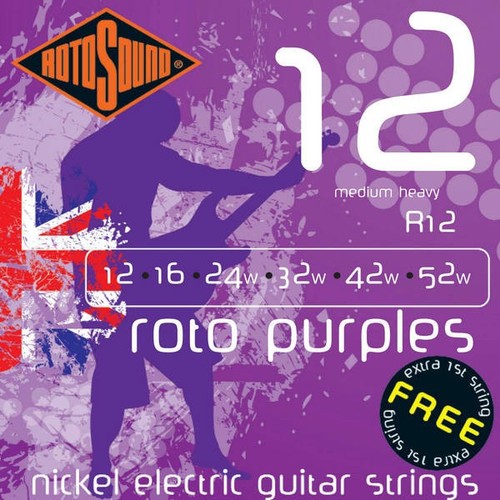 מיתרים לחשמלית  Rotosound R12 .012-.052