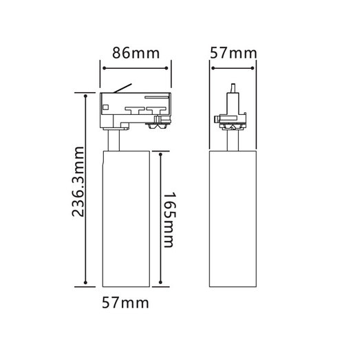 ספוט לפס צבירה לד 10W LEDON