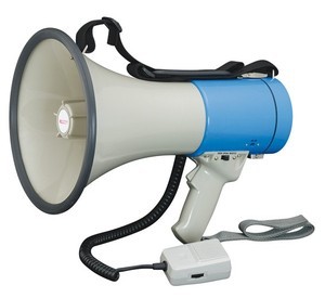 מגפון 25 וואט כולל סירנה והקלטה  MG66SR