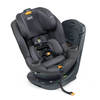 כסא בטיחות מסתובב פיט 360 Fit עם בדי קלירטקס ClearTex ללא כימיקלים ומנגנון התקנה LeverLock - אפור כהה - Carbon צ'יקו
