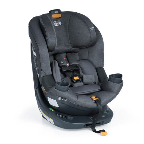 כסא בטיחות מסתובב פיט 360 Fit עם בדי קלירטקס ClearTex ללא כימיקלים ומנגנון התקנה LeverLock - אפור כהה - Carbon צ'יקו