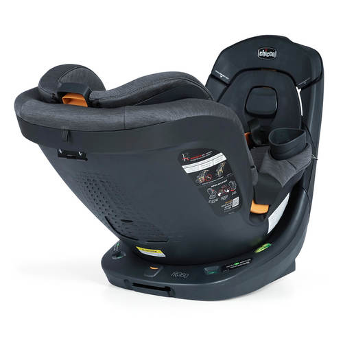 כסא בטיחות מסתובב פיט 360 Fit עם בדי קלירטקס ClearTex ללא כימיקלים ומנגנון התקנה LeverLock - אפור כהה - Carbon צ'יקו