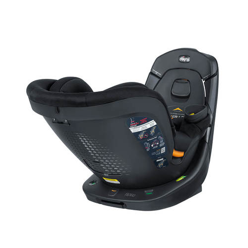 כסא בטיחות מסתובב פיט 360 Fit עם בדי קלירטקס ClearTex ללא כימיקלים ומנגנון התקנה LeverLock - אפור כהה - Carbon צ'יקו