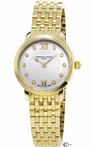 Frederique Constant FC-200WHDS5B - שעון יוקרתי לאישה משובץ 10 יהלומים