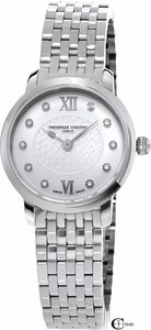 Frederique Constant FC-200WHDS6B - שעון יוקרתי לאישה משובץ 10 יהלומים