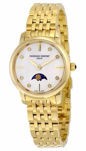 Frederique Constant FC-206MPWD1S5B - שעון יוקרתי לאישה משובץ 8 יהלומים