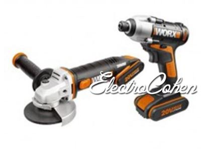 קיט מברגת אימפקט ומשחזת זווית 20V WX935 WORX