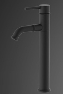 ברז גבוה פיה מסתובבת שחור מט 3122B סיוון אופיר