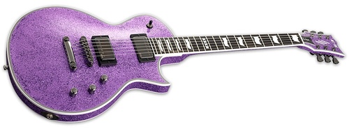 זוית נוספת ESP E-II ECLIPSE DB PURPLE SPARKLE