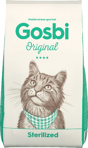 אוכל לחתולים Gosbi Sterilized Chicken Salmon Tuna 7kg