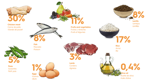 אוכל לכלבים גוסבי Chicken Fish Lamb 12kg