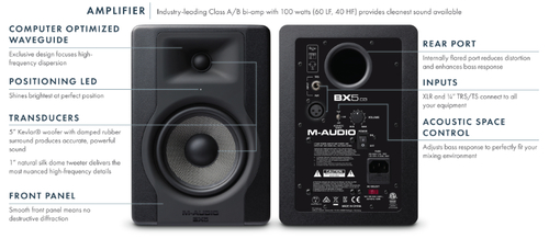 זוית נוספת M-Audio BX-5D3 Monitor