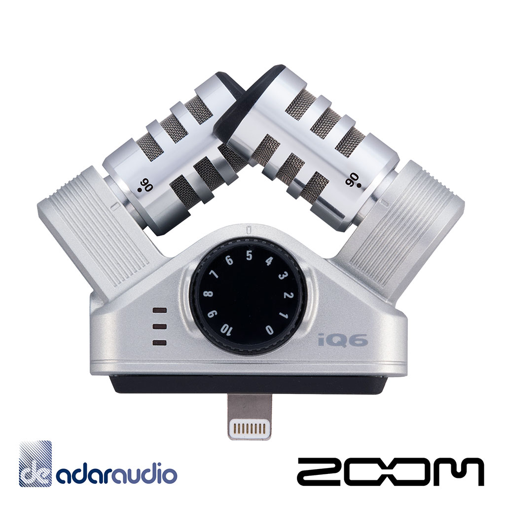 מיקרופון סטריאו למכשירי Zoom iQ6 - iOS 