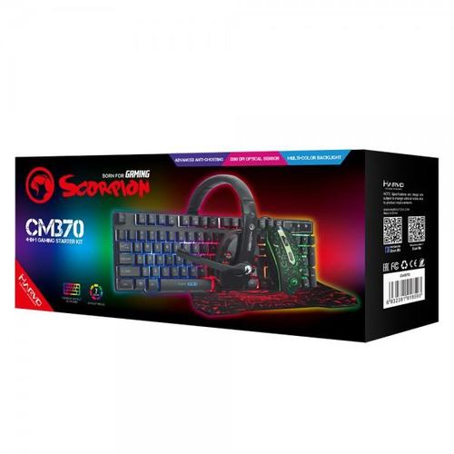 ערכת גיימינג מקצועית 4 ב 1 מבית MARVO דגם CM370