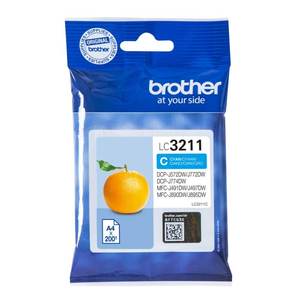 ראש דיו מקורי כחול למדפסת BROTHER מדגמי: 572/772/774/491/497/890/895 LC3211