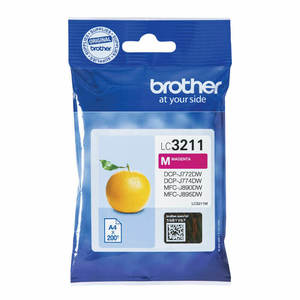 ראש דיו אדום למדפסת BROTHER מדגמי: 572/772/774/491/497/890/895 LC3211