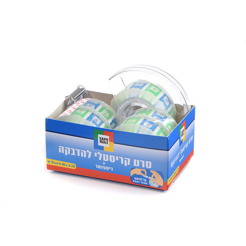 מתקן לסלוטייפ+ 5 יח' סלוטייפ