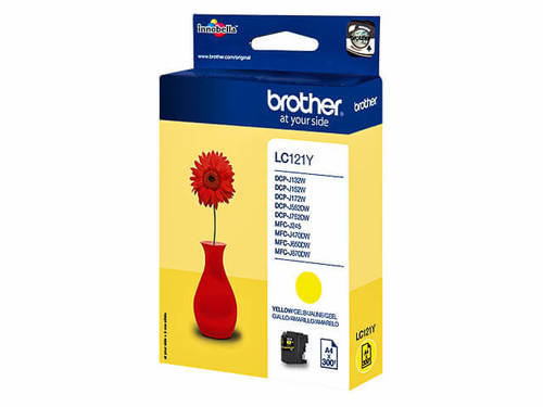 ראש דיו צהוב מקורי Brother LC-121Y