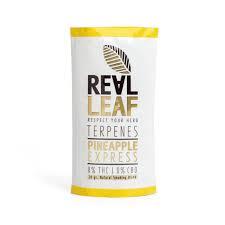 תחליף טבק ללא ניקוטין ריליף REAL LEAF PINEAPPLE טרפנים 20 גרם