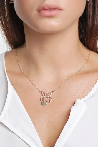 שרשרת ותליון לאמא מזהב 14K