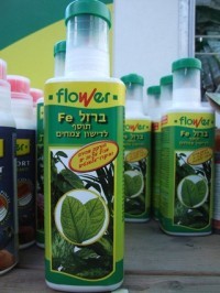 ברזל FE תוסף למניעת הצהבות העלים ודשן אורגני מאצות ים 500 מ