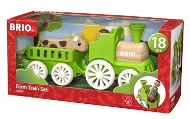 סט טרקטור חווה ירוק עם דמויות 4 חלקים מעץ 30267