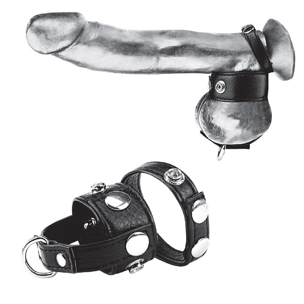 טבעת זקפה ורתמת אשכים 2.5 ס"מ Cock& Balls Stretcher  