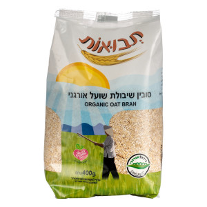 סובין שיבולת שועל אורגני 400 גרם תבואות