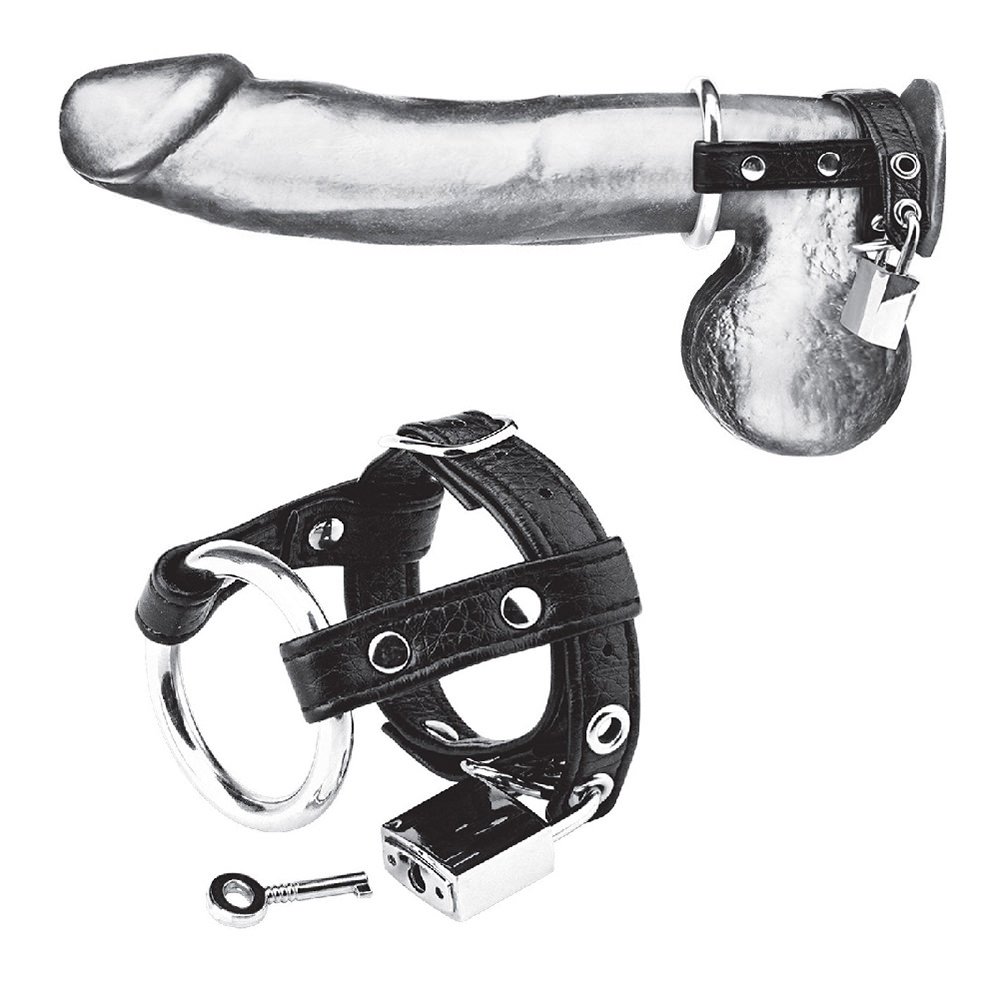 טבעת זקפה ורתמת אשכים Dou Cock & Balls Lock