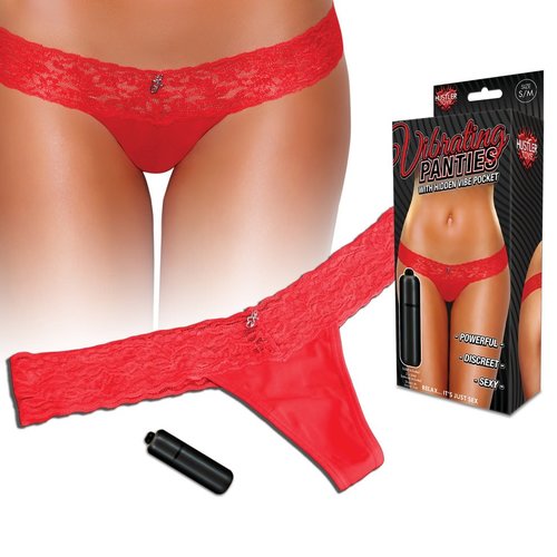 תחתון חוטיני רוטט Hustler Toys Lace Thong panties 