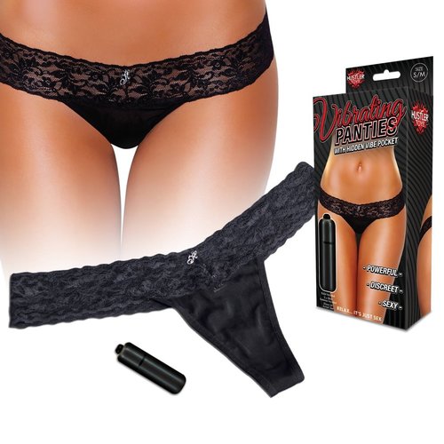 תחתון חוטיני רוטט Hustler Toys Lace Thong panties 