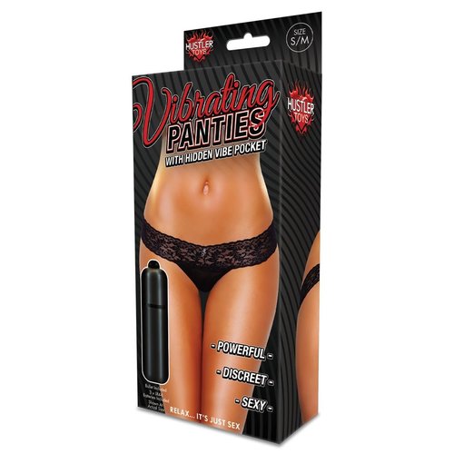 תחתון חוטיני רוטט Hustler Toys Lace Thong panties 