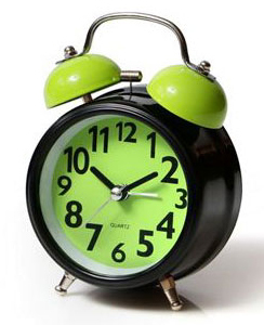 שעון מעורר אנלוגי מנגנון שקט Color Alarm Clock