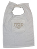 סינר מגבת לבן רקמה כסף/מ.ל.