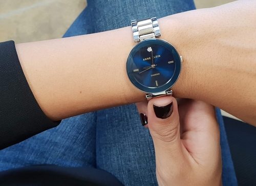 Anne Klein AK/1363NVTT שיבוץ יהלום לנשים
