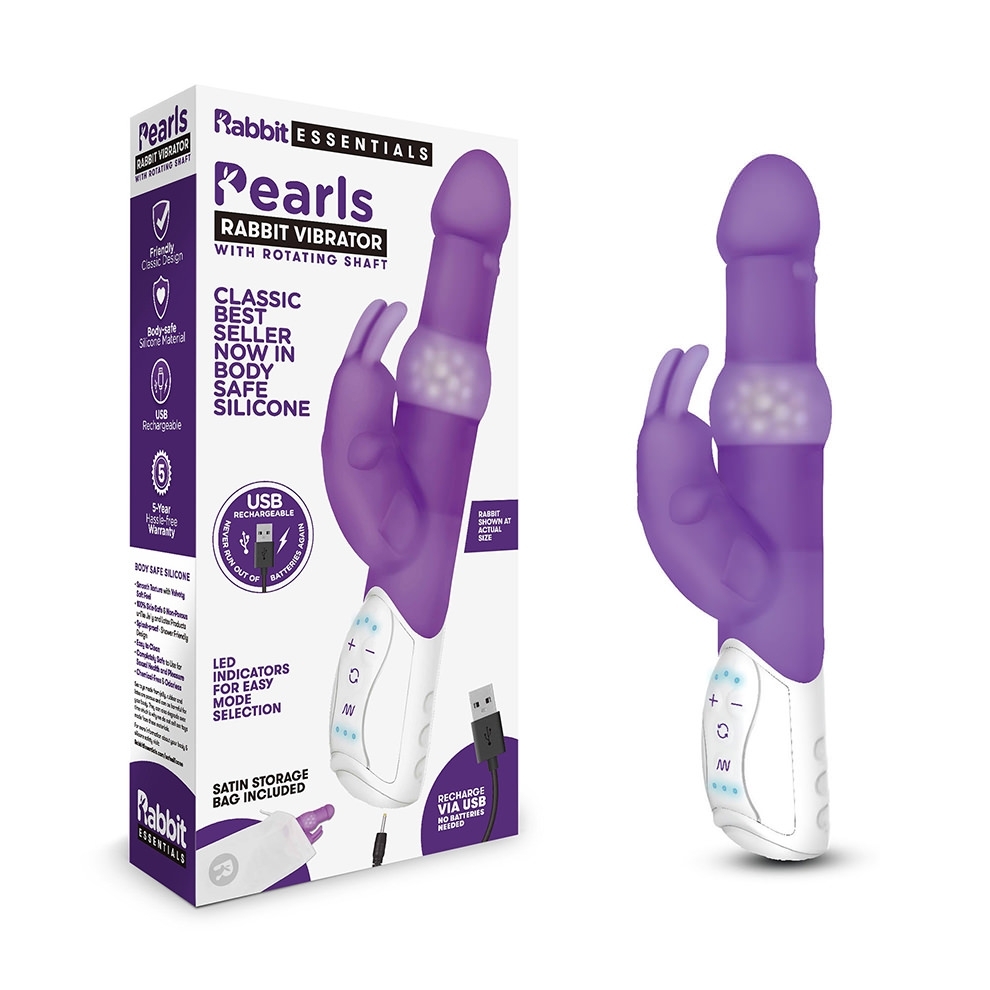 ויברטור פנינים  יוקרתי נטען  Rabbit Essentials - Rechargeable Pearls