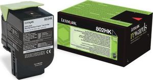 טונר שחור מקורי Lexmark 80C8XK0 8K