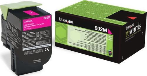 טונר אדום מקורי Lexmark 80C8XM0 4K