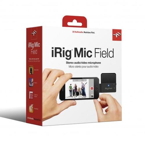 מיקרופון סטריאפוני נייד iRig Mic Field למכשירי אפל מבית IK Multimedia