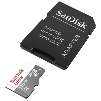 כרטיס זיכרון SanDisk Ultra SDSQUNB-128G 128GB Micro SD סנדיסק