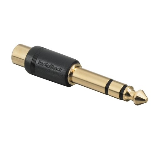 מתאם RCA נקבה ל- PL 6.3mm נקבה