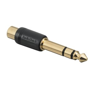 מתאם RCA נקבה ל- PL 6.3mm נקבה