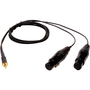 כבל AUX 3.5mm ל-2 XLR נקבה 3 מטר