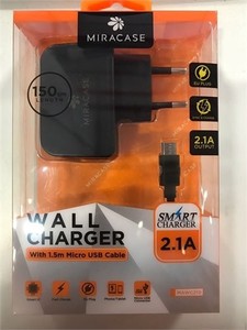 מטען חשמל + כבל מיקרו USB 1.5MI MAWC210 2.1A שחור
