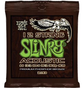Ernie Ball 2153 12-String Acoustic Guitar Strings 12 מיתרים לאקוסטית