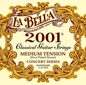 מיתרים לגיטרה קלאסית La-Bella 2001 Medium Tension