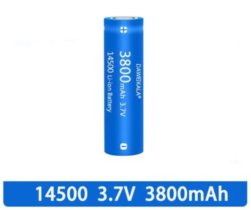 סוללת ליתיום נטענת 3.7V AA 3800MAH 14500 