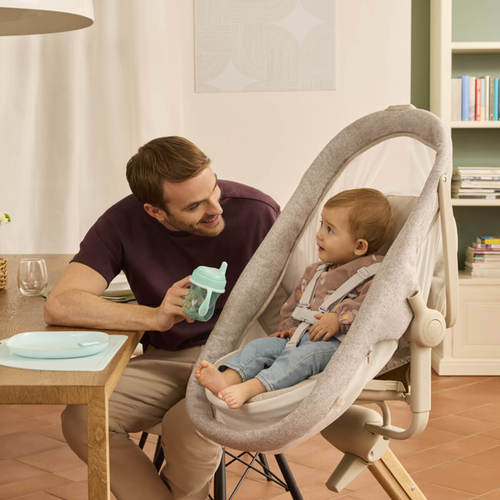 עריסה בייבי האג ארמוניה  4 ב-1 Baby Hug 4 In 1 Armonia צבע שמנת פנינה Motherpearl